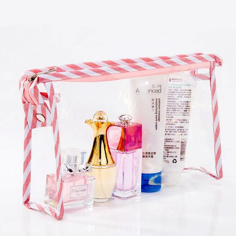 

Fashion Transparent Cosmetic Bag For Women Waterproof Travel Storage Pouch Makeup Beauty Bag Case Toiletry Make Up Box Kit