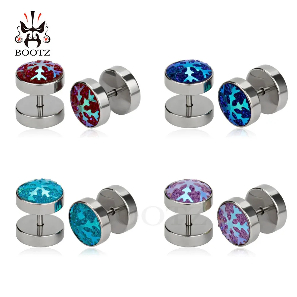 KUBOOZ Piercing stainless steel tunnels fake plugs ear piercing body