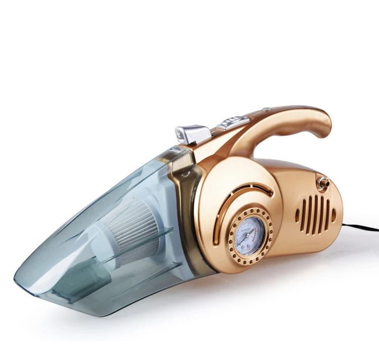 120W High-power Car Vacuum Cleaner 4 in 1 Inflator Air Pump Pressure Gauge with LED Light Rechargeable Car Clean Tool Newest