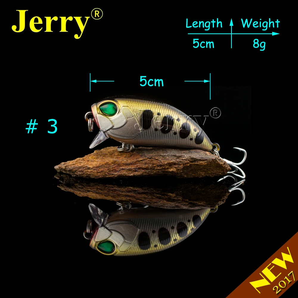 Jerry 1 шт. 5 см 8 г сверхлегкие рыболовные приманки жесткая приманка погремушка