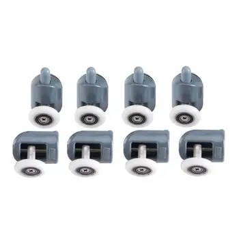 

8Pc Shower Door Castors Rolls Shower Door Rollers Sliding Door Roller Guide Shower Spare Parts Glass Door Pulleys Wheels Runners