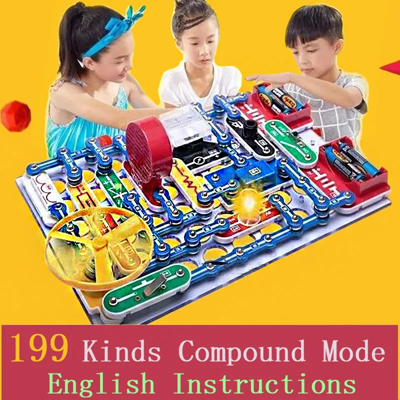 Koop Nieuwe Compound Modus Schakelaar Circuits Elektronica Blok Kit Elektrische Educatief Assembleren Speelgoed voor Kinderen Gift
