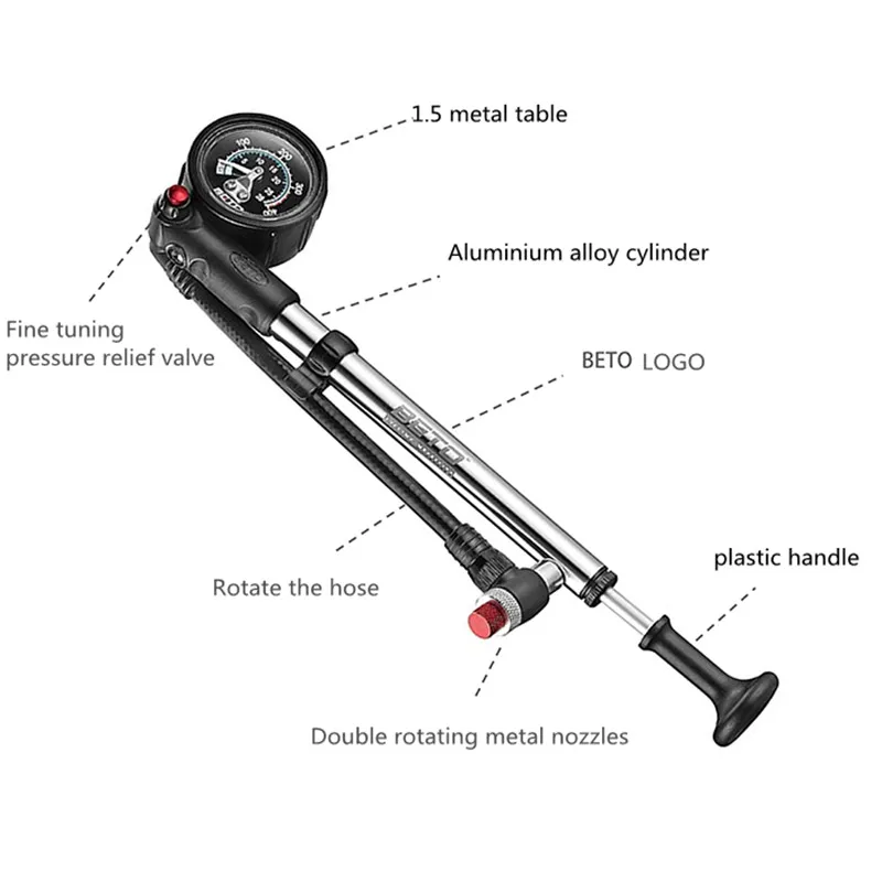 BETO амортизатор передняя вилка специальный насос портативный внедорожный насос для горного велосипеда