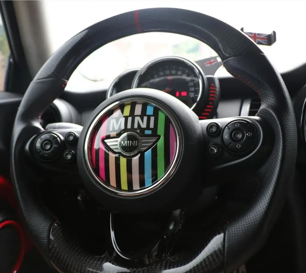Наклейка на руль в центре украшение для BMW MINI Cooper JCW F54 F55 F56 F60 New Countryman