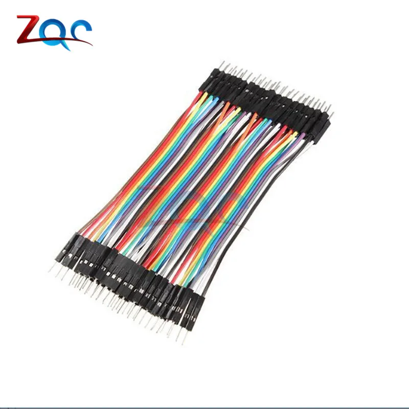 

40PCS 10CM 2.54MM Row Male to Male Dupont Cable Breadboard Jumper Wire For arduino