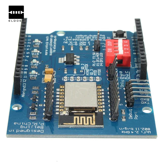 1 pz esp8266 esp 12e uart wifi wireless shield modulo interruttore ... Quadro elettrico prezzo