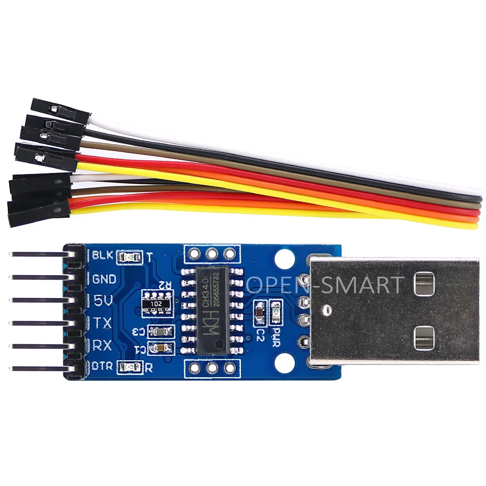 CH340 преобразователь последовательного порта USB в TTL модуль STC адаптера кабеля для