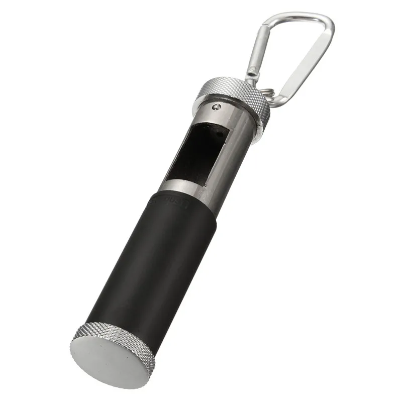 

Portable Pockets Cigarette Cigar Ashtray Stainless Steel Metal Hasp Black-Cylindrical Cigarette Ash Container Holder Cup