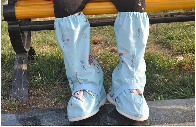 Открытый водонепроницаемый бахилы дождевик для детей девочки мальчик обуви протектор многоразовые для детей милые износостойкие нижние чехлы