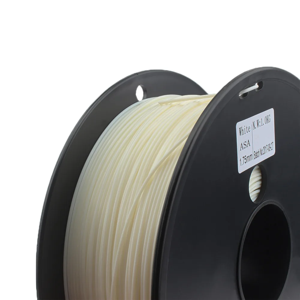 ASA Filament filament 1.75mm impressoras laser 3d filament 1 kg /plastic spool 1.75mm ASA plastic fila 1 pc 3d printer parts transparent reel filament 1kg spool plastic bobbin