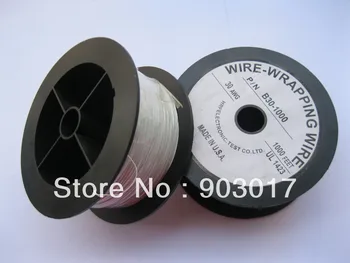 

2 roll 30AWG 1000ft Wire-Wrapping Wire Sliver Plated Copper White Color