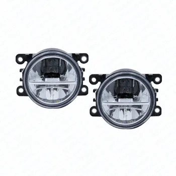

2pcs Car Styling Round Front Bumper LED Fog Lights DRL Daytime Running Driving fog lamps For DACIA LOGAN Saloon LS_ 2004-2012