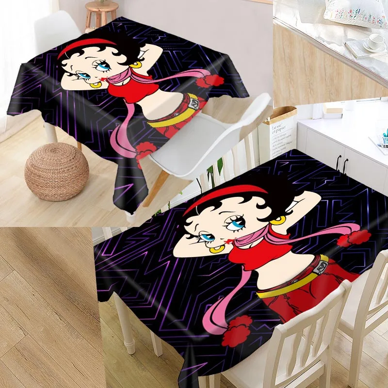 Шунцянь пользовательские betty boop скатерть квадратная/Прямоугольная Скатерть для свадьбы скатерти покрытие ТВ чайная скатерть - Цвет: tablecloth1