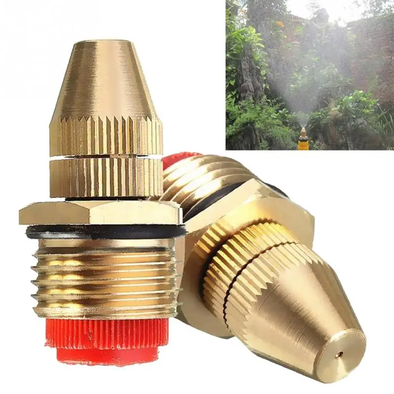 

1/2 inch adjustable lawn gardening fine water mist fine spray nozzle cooling watering Full copper high atomization