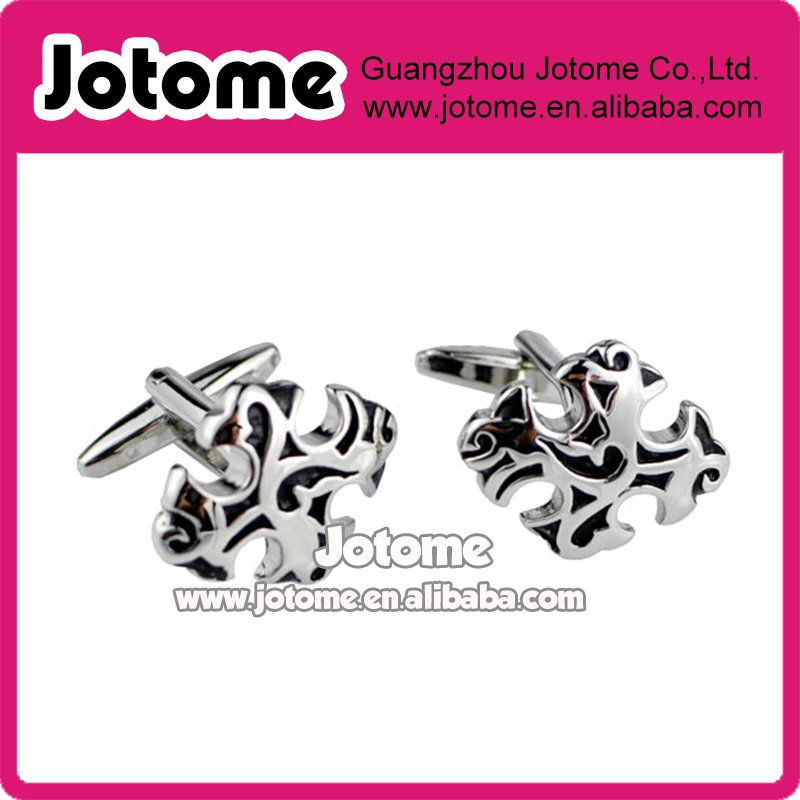 

Engraved Cross Silver Cufflinks , cufflinks Silver plated Eagle engraved Men's jewelry Italian