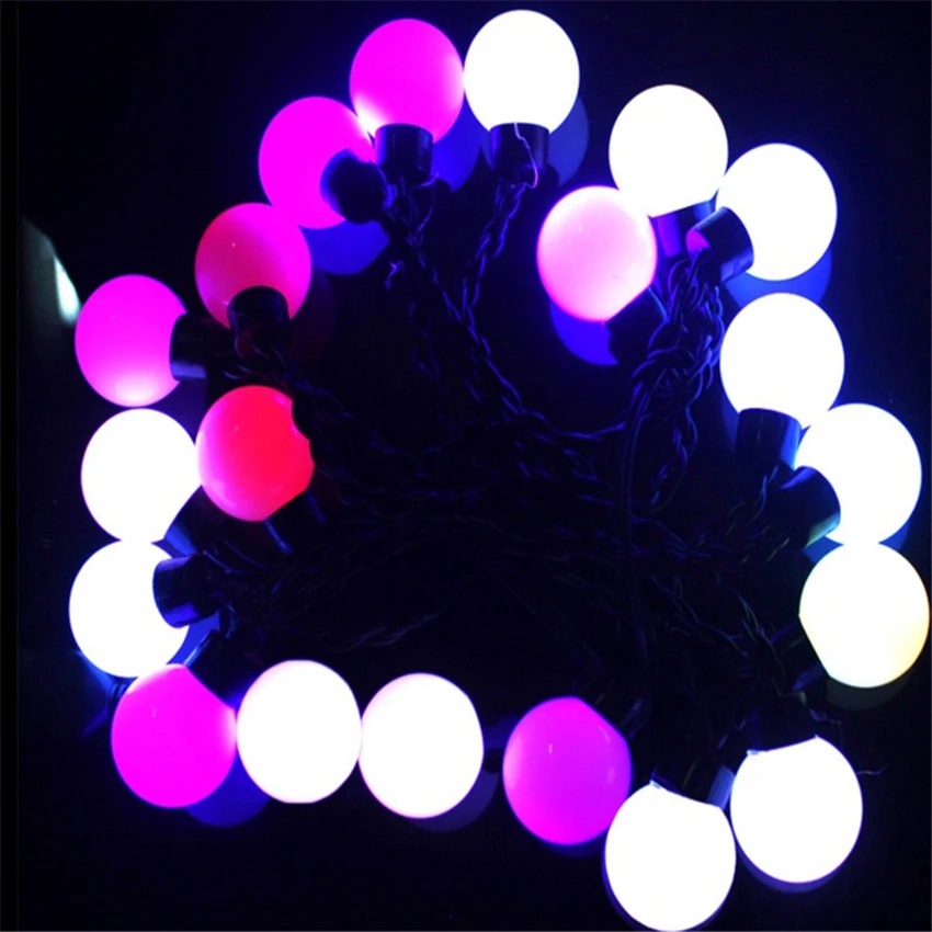 10 светодиодный s 20 светодиодный s 5 см Глобус шар праздничный светодиодный гирлянда на батарейках Рождественская Свадебная вечеринка домашний сад подвесное освещение