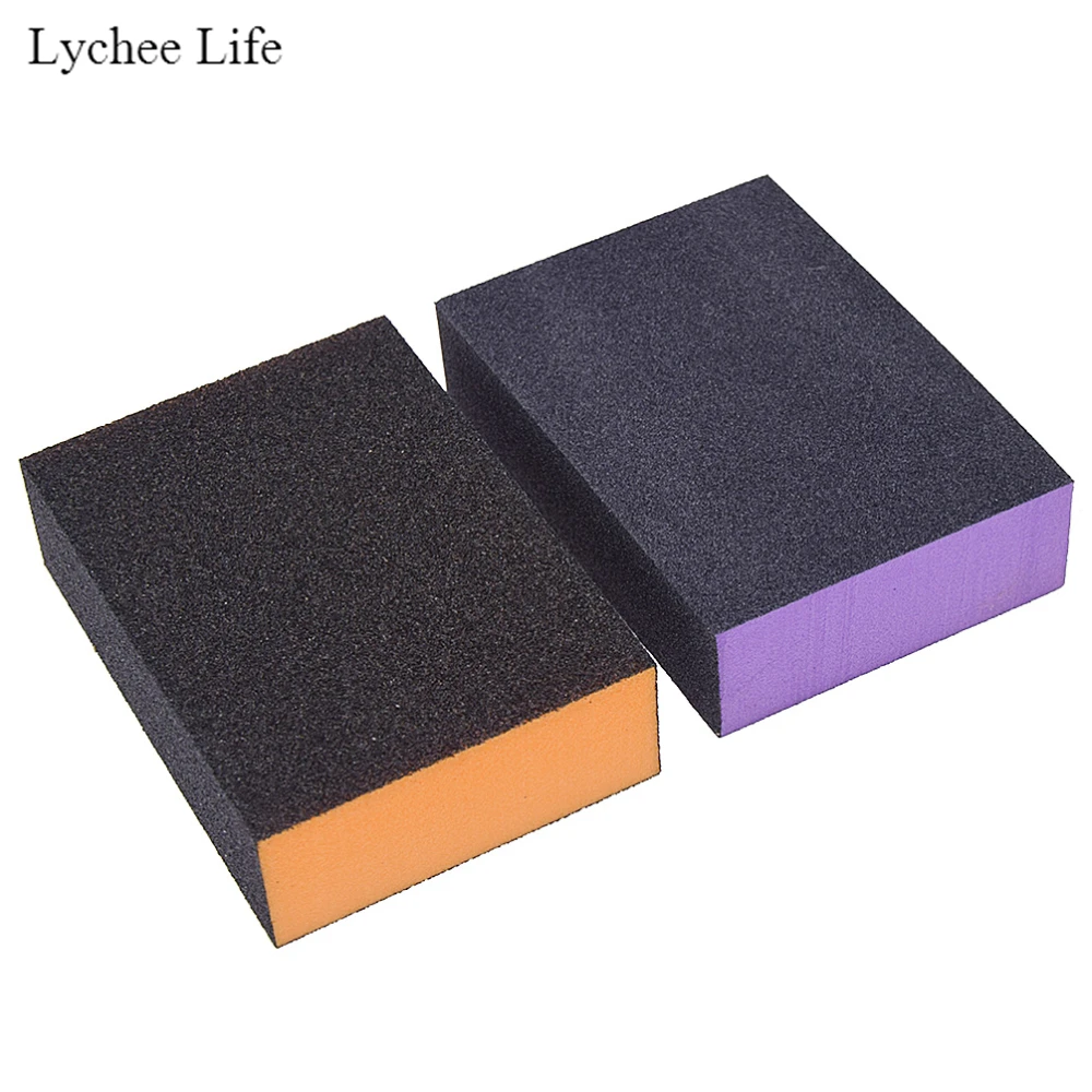 Lychee Life 80 240 сетчатая Губка для полировки песка бумажный песочный Блок Эластичный шлифовальный инструмент для глиняной керамики