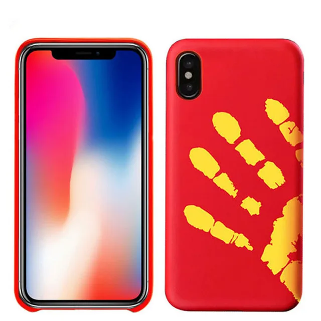 100 шт. физическое тепловое обесцвечивание чехлы для iPhone XR X XS Max 8 7 Plus 6 6S SE 5 5S чехол