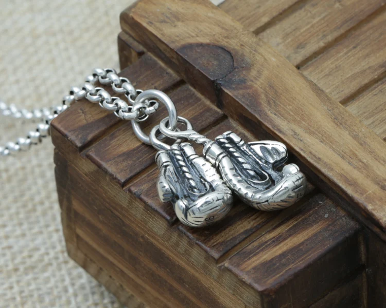 S925 серебро Серебряная перчатка производители личности в британском ретро стиле Модные корейский браслет кулон для мужчин и женщин