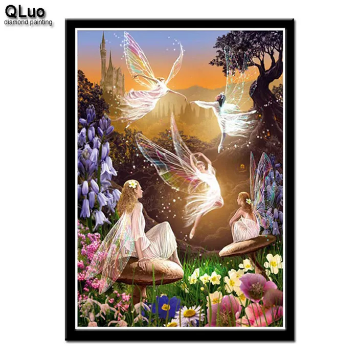 New Arrivals Diy 5d Diamond Painting Cross Stitch Full Round Elf angel Handmade Mosaic Diamond embroidery Paint With Diamonds - Цвет: W030