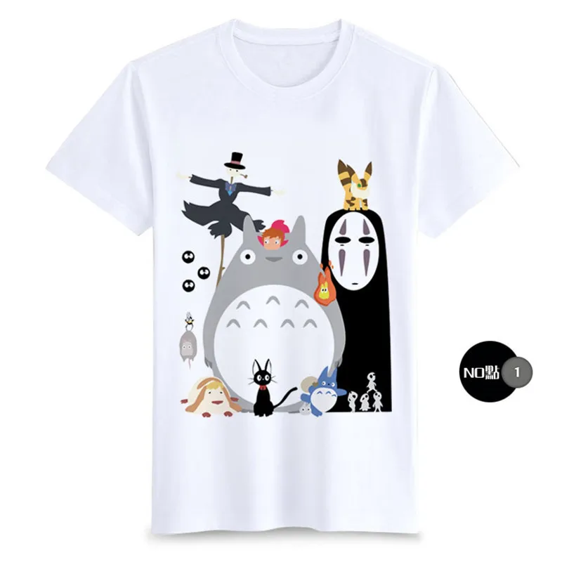 Alibaba グループ | AliExpress.comの Tシャツ からの アニメ ユニ セックス トトロ tシャツ恋人カップル tシャツ