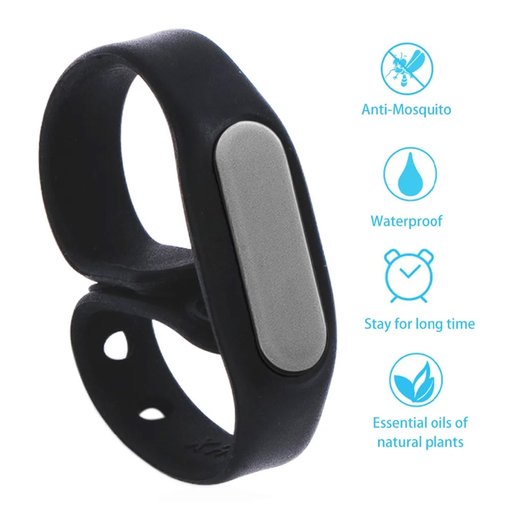 

Dewel Herbal Natural Mosquito Bracelet + 2 pieces Replaceable Mosquito Repellent Lump Bracelet anti Moustique 45 Days Protection