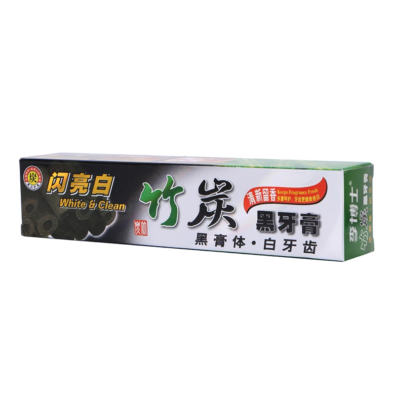 Clareamento dos Dentes Cuidados de Saúde Mint Bambu Preto Carvão Creme Dental Higiene Oral Cuidados Macio All-purpose Natural Profunda Boca Limpa