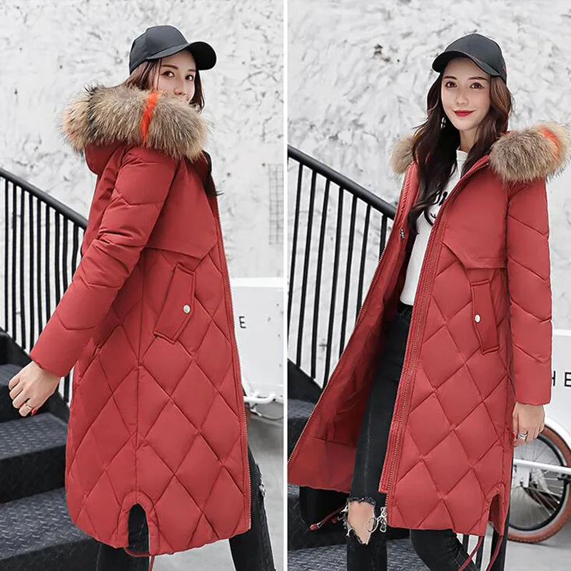 Manteau Parka army Long La A055 D'hiver 2018 Qualité Plus Haute Nouveau Veste Tang Red Coton Armée Green jiao Femme Femmes Design Taille Vert Blue balck Épais tie white dark grey Xiu De fadwPqEPnT