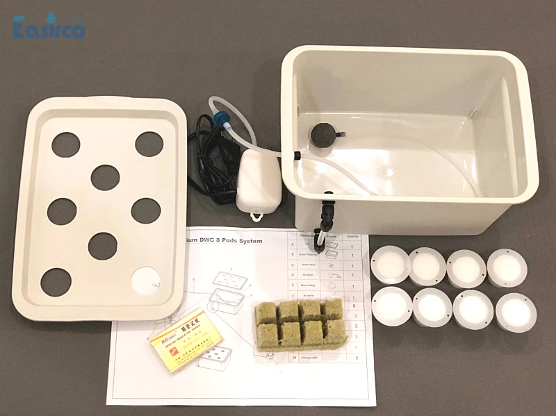 8 Holes Plant Site Hydroponic System Indoor Garden Cabinet Box Grow Kit Bubble Garden Pots Planter Nursery Pot 8 Holes Plant Site Hydroponic System Indoor Garden Cabinet Box Grow Kit Bubble Garden Pots Planter Nursery Pot