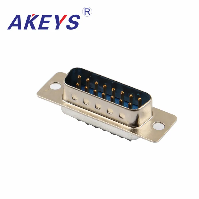 VGA Interface DB 15 Pin Blue Core Double Row Male VGA Adapter Interface