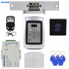 Diysecur нажмите кнопку RFID 125 кГц ID Card Reader металлический дверной Управление доступом безопасности Системы Kit+ удар Дверные замки bc2000