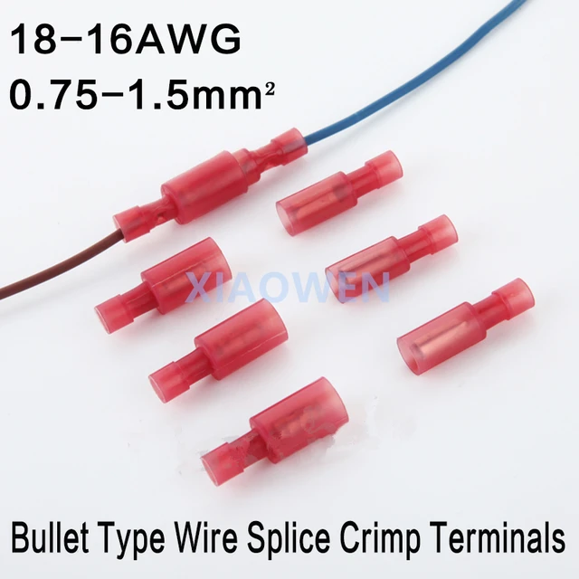 electrical wire connectors 10pcs red bullet type female male wire Cam Type Electrical Connectors electrical wire connectors 10pcs red bullet type female male wire splice crimp terminal plug connector