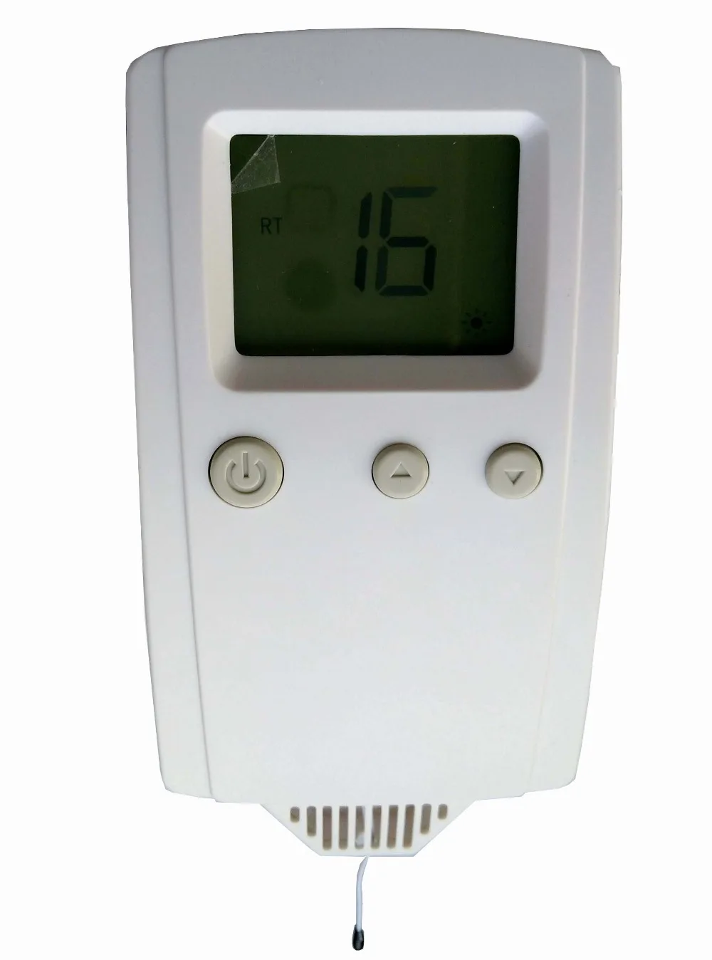 220V 10A LCD plug in floor heating cables thermostat for Dual output