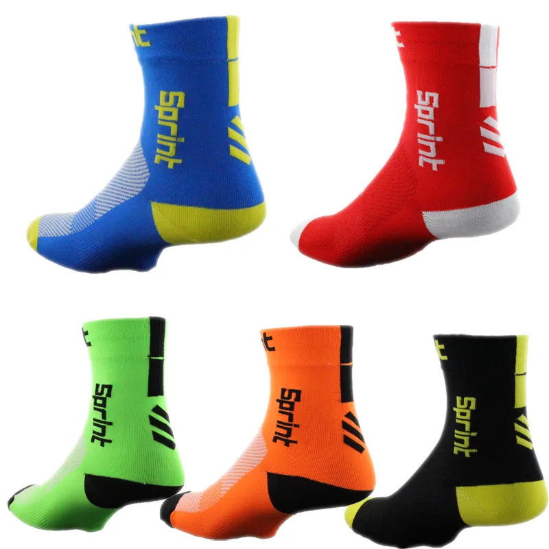 

AR01 2019 New Unisex Cycling Socks High elasticity Outdoor Sports Wearproof Socks Deodorization Breathable For 6 Color Optional