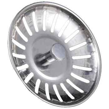 

Stainless Steel Kitchen Sink Strainer Stopper Waste Plug Sink Filter Bathroom Basin Sink Filter Drain Home Kitchen Accessories