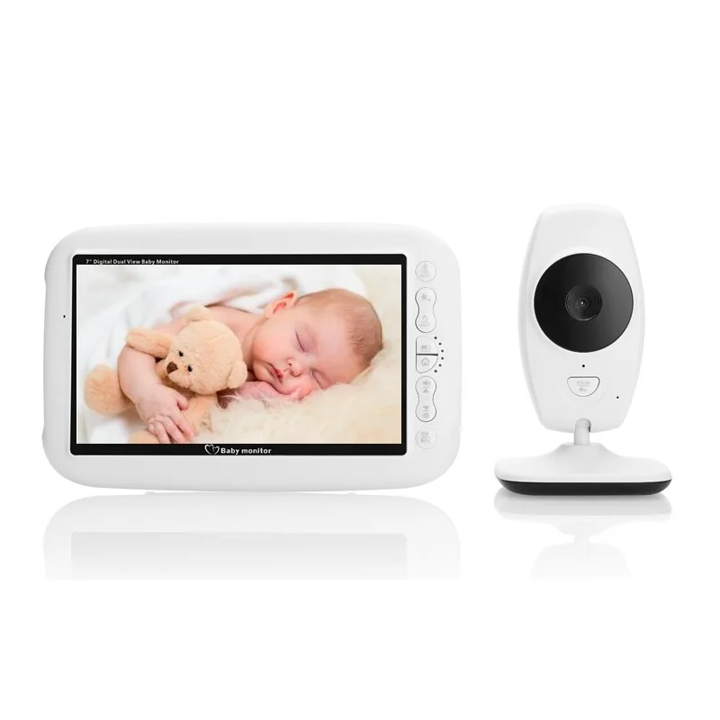 

7.0 inch vigilabebes digital baby monitor IR Night vision Intercom 4 Lullabies Temperature monitor vigila bebes audio baby nanny
