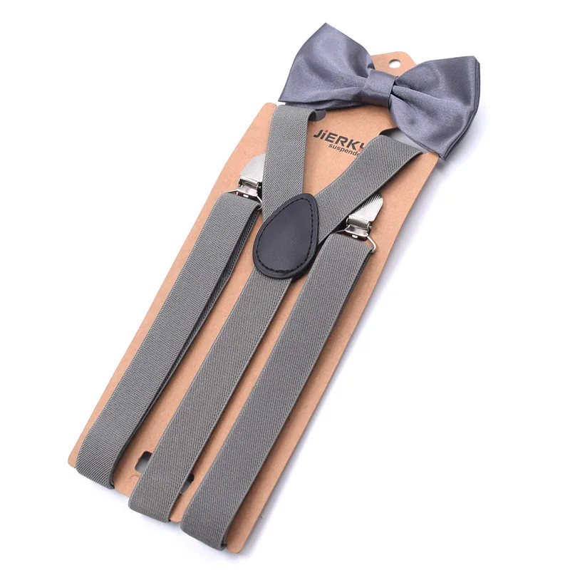 Мужские y-образные регулируемые подтяжки с галстуком-бабочкой, 3 зажима, подтяжки, набор, мужские винтажные повседневные штаны, ремень, подарок для отца/мужчины