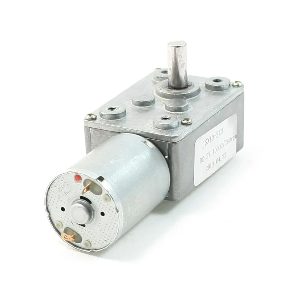 

UXCELL DC 12V 10000/260RPM Rectangle Shaped Gear Box 2 Terminal Electric Geared Motor Hot Sale