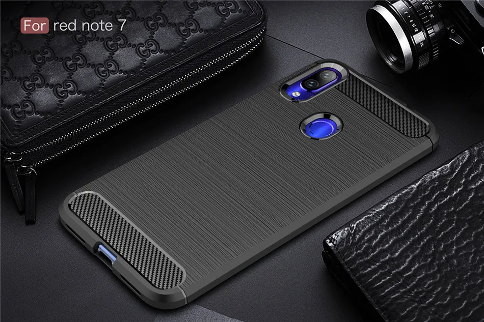 leather case for xiaomi Silicone Case For Xiaomi Redmi Note 7 Pro Redmi 7 Silicon TPU Carbon Fiber Cover For Xiaomi Redmi Note 7 Case case for xiaomi