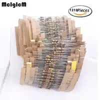 MCIGICM 1/4 w weerstanden pak 121 waarden x 10 pcs = 1210 pcs 0.33-4.7 M 5% volledige bereik weerstanden assortiment kits elektronische diy kit
