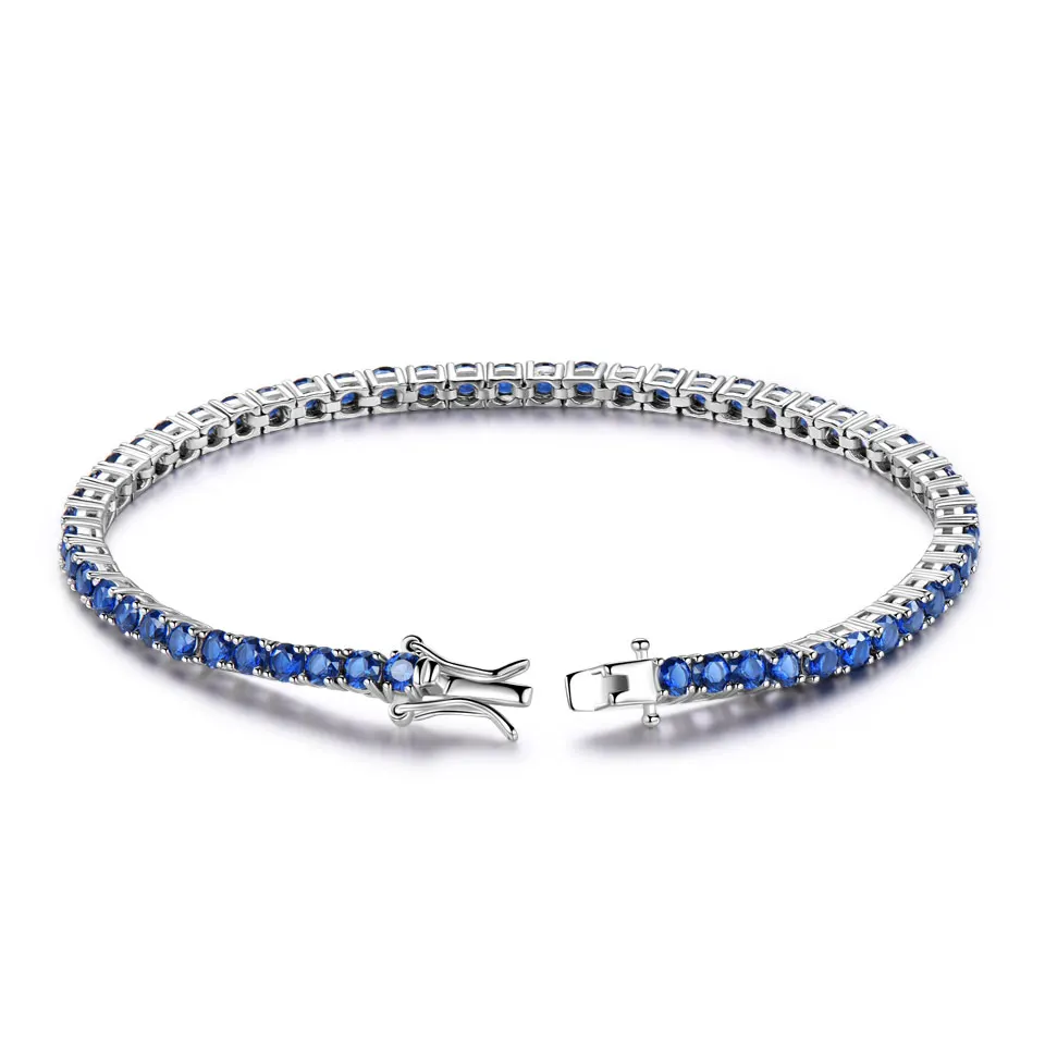 925 sterling silver sapphire bracelet for women (2)