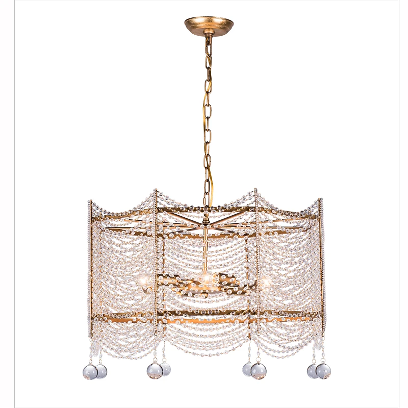 Mini Crystal Beaded Gold Chandelier Light Fixtures Retro Small Mini Crystal Beaded Gold Chandelier Light Fixtures Retro Small Fitting For Dining Room Hallway Passage Balcony In Chandeliers From Lights