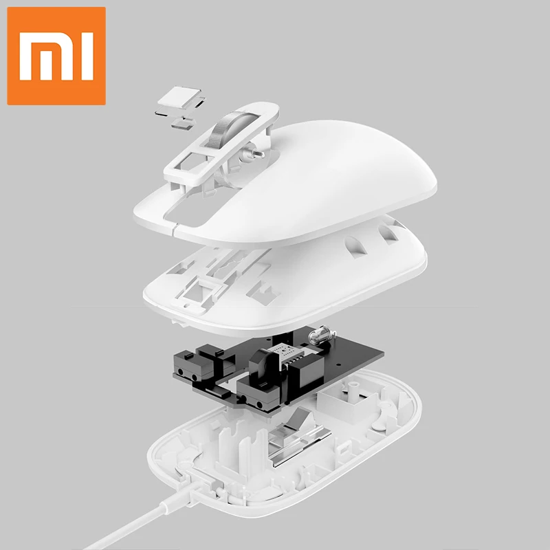 Xiaomi мышь с детектором отпечатка пальца идентификация USB интерфейс ноутбук Настольный компьютер игра офис Проводная умная игровая мышь для Windows10