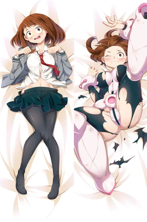 Аниме Dakimakura My Hero Academy cosplay Реквизит Asui Tsuyu& Toga Himiko обнимающий тело на заказ Наволочка Чехол - Цвет: 50X150cm