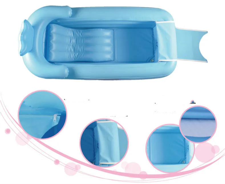 165x85x45 см синяя/фиолетовая утолщенная большая надувная ванна с подушкой для сиденья, Складная Ванна для взрослых, ПВХ изоляционное ведро