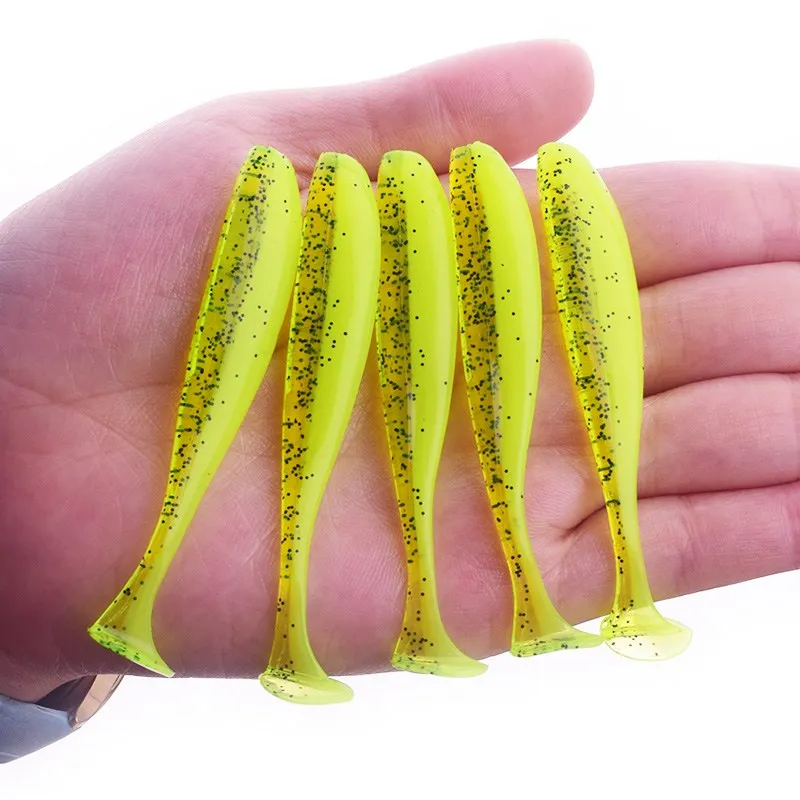 75mm 2.2g fácil shiner jig swimbait artificial