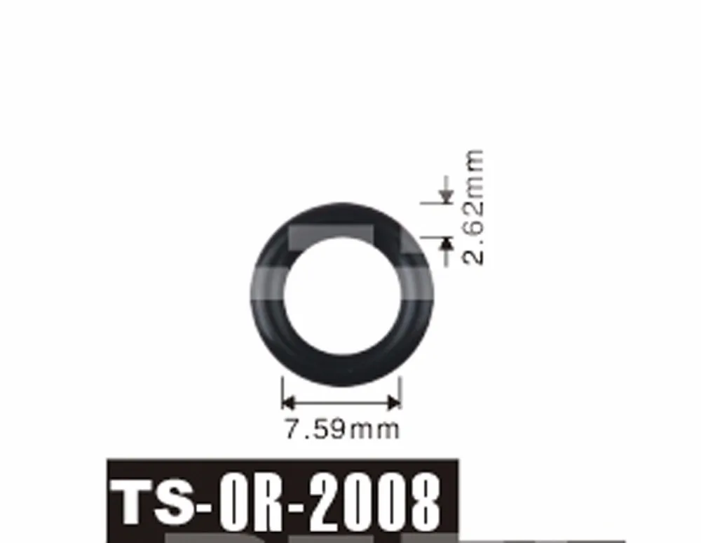 

free shipping Tenso 7.59x2.62 mm For Renault clio and Fiat Injector Viton O'Rings ORings O Rings O-Rings TS2008