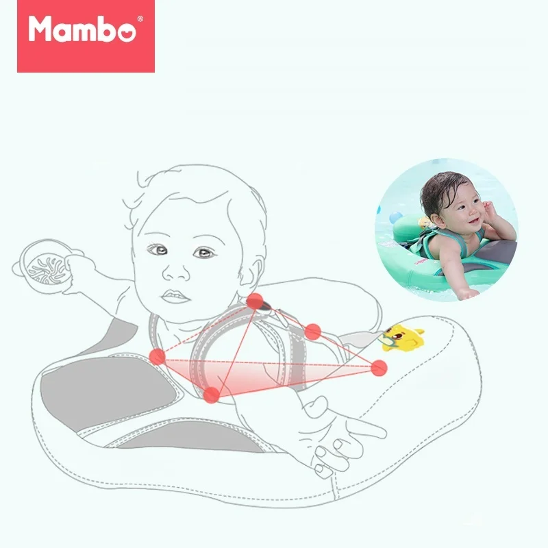 Mambobaby твердый не надувной безопасный аксессуар детский плавательный круг
