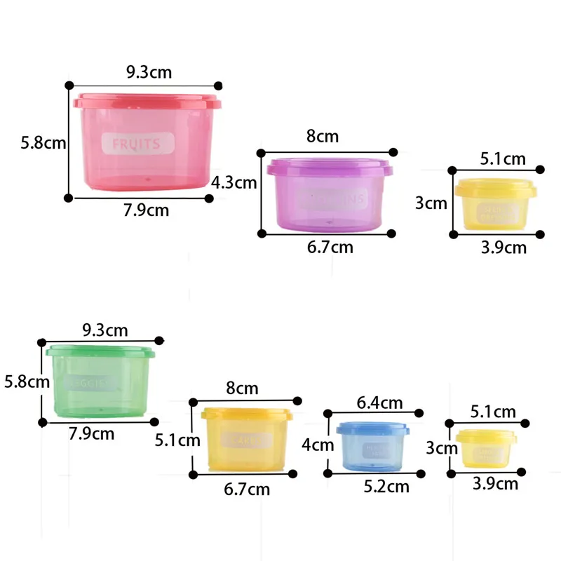 

Multi Color useful Diet Control box Perfect Portions Storage Boxes Mini-Bowl Tableware Box Tableware For children table set