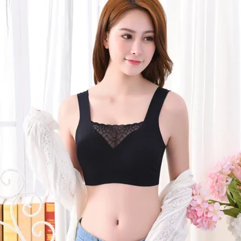 

Sexy Lace Bra Large Size Women Bralette Crop Top Orange Seamless Sports Bra Push Up Bralet